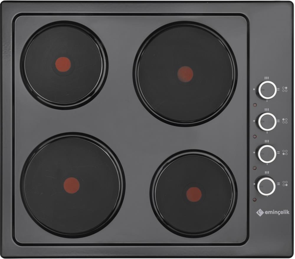 EMİNÇELİK EC-AH 6604 BE60 SİYAH EMAYE ANKASTRE OCAK