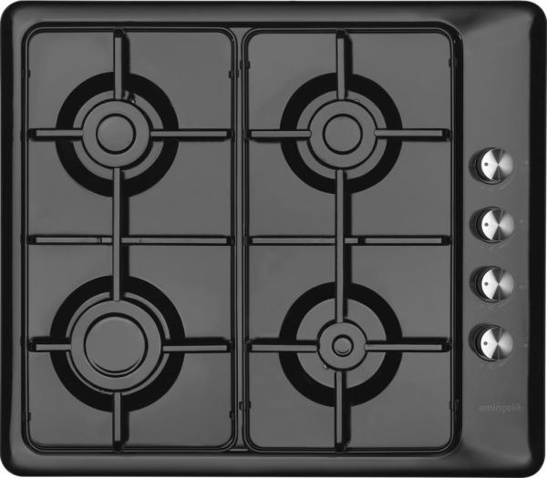 EMİNÇELİK EC-AH 3140 BE60 NG SİYAH EMAYE ANKASTRE OCAK