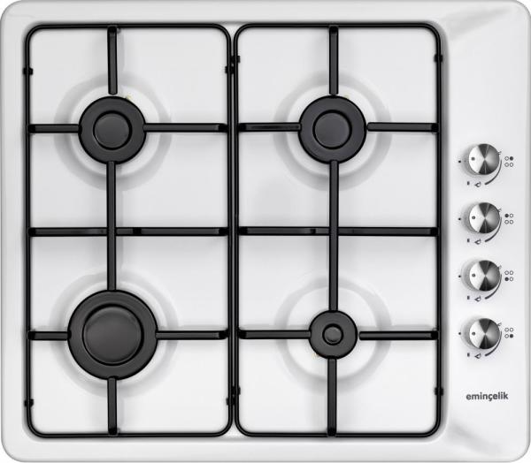 EMİNÇELİK EC-AH 3140 WE60 NG BEYAZ EMAYE ANKASTRE OCAK