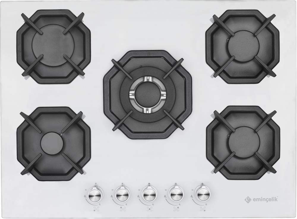 EMİNÇELİK EC-AH 2250 BW WG70 SNG BEYAZ 70 CM ANKASTRE OCAK WOKLU