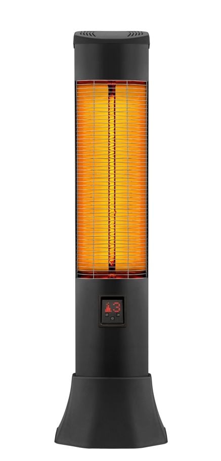 EMİNÇELİK EC-HS 1618 RC 1800 W SİYAH KARBON INFRARED ISITICI UZAKTAN KUMANDALI
