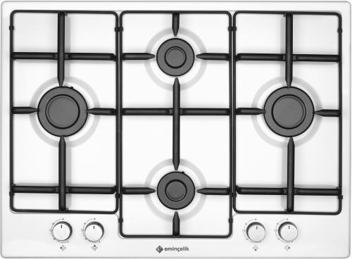 EMİNÇELİK EC-AH 7340 WE70 NG BEYAZ ANKASTRE EMAYE OCAK