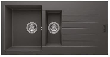 KRH-EV 2520 A50*100 1.5 GÖZ ANTRASİT DAMLALIKLI GRANİT EVİYE